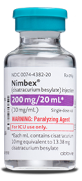 NIMBEX 200 mg/20 mL bottle